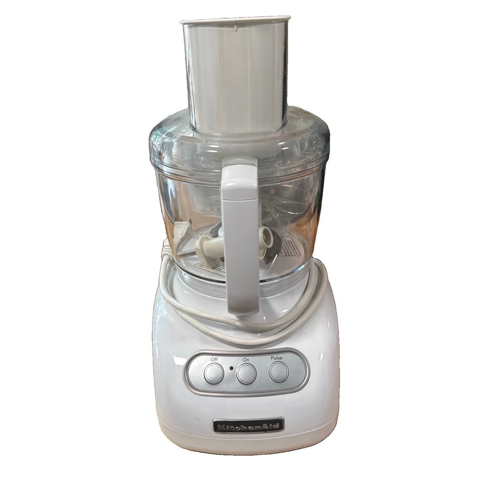 KitchenAid White 7 Cup Food Processor Model KFP715WH2 Electric Chopper Slicer